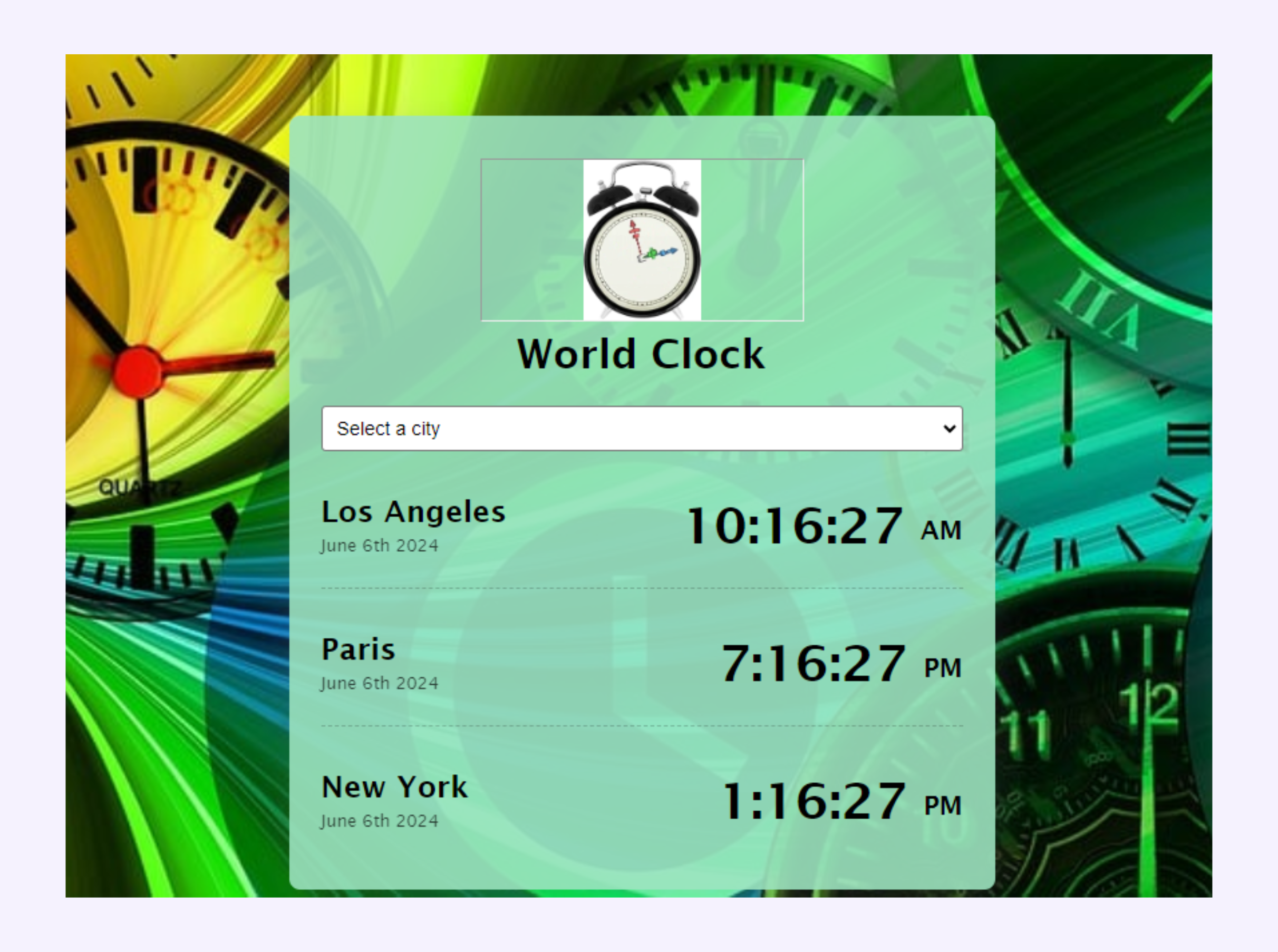 world clock