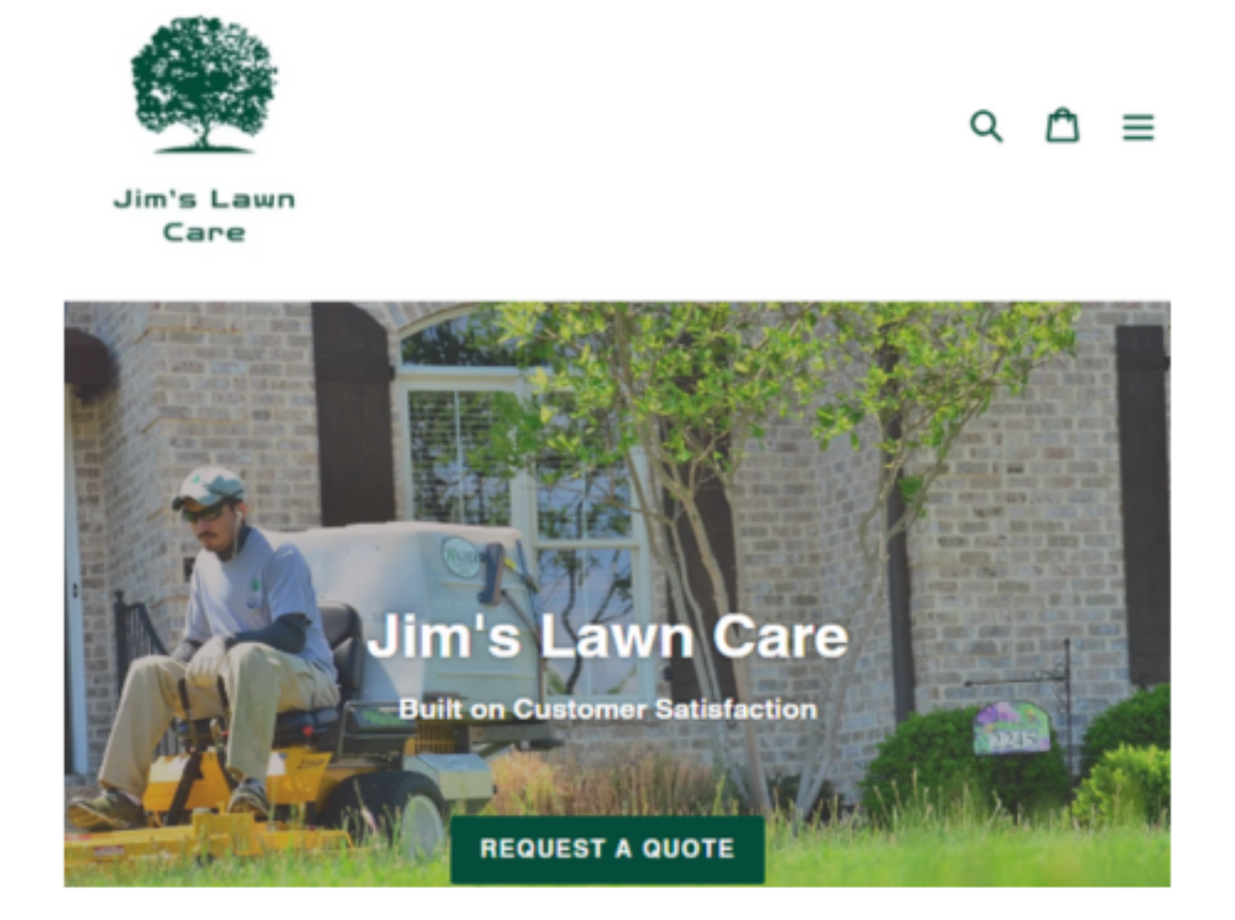 Jim's Lawn Care Site